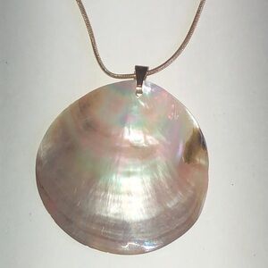 Elegant Mother of Pearl Shell Boho Pendant Necklace